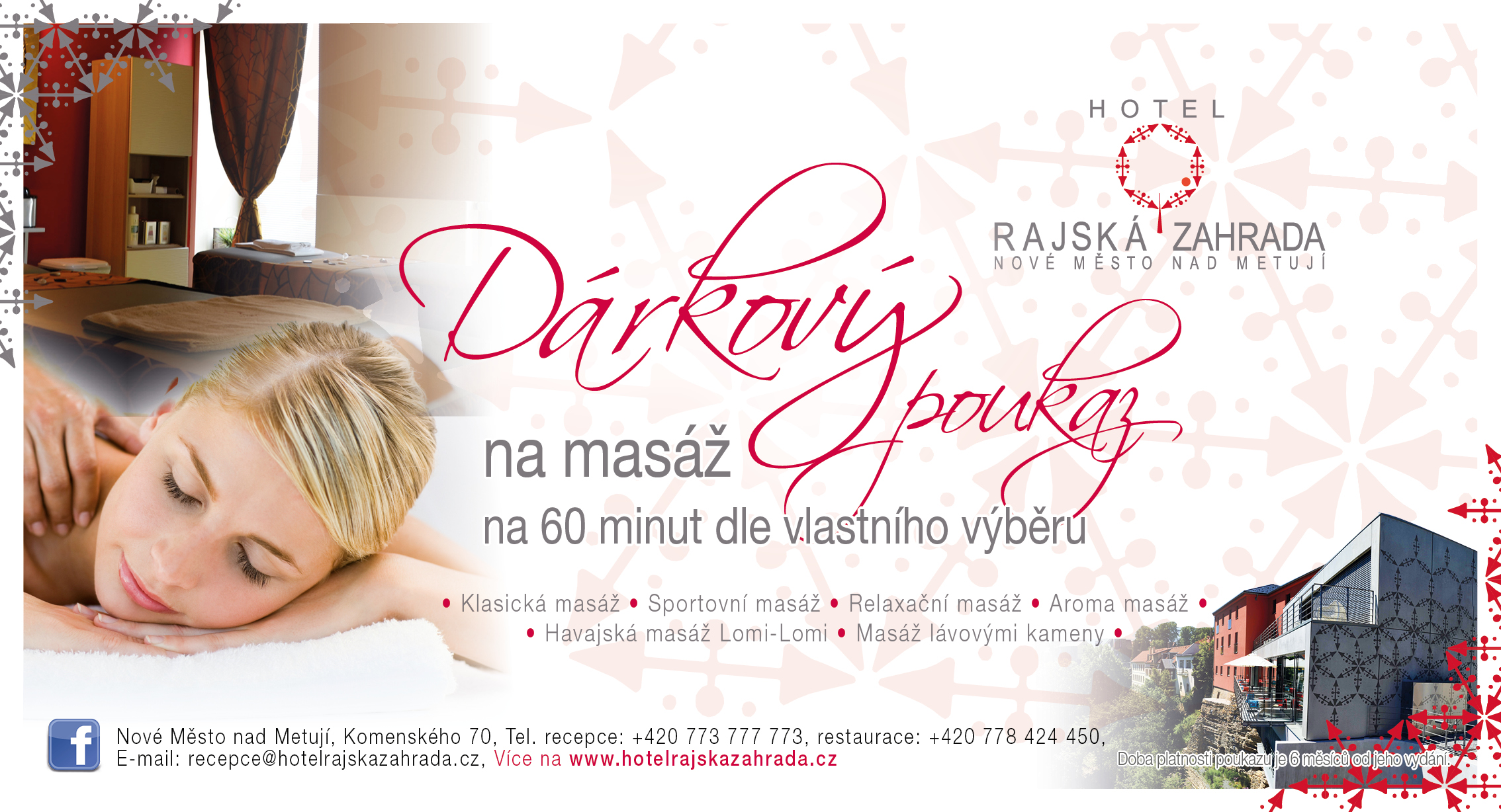 MASÁŽ 60 min. - dle vlastního výběru