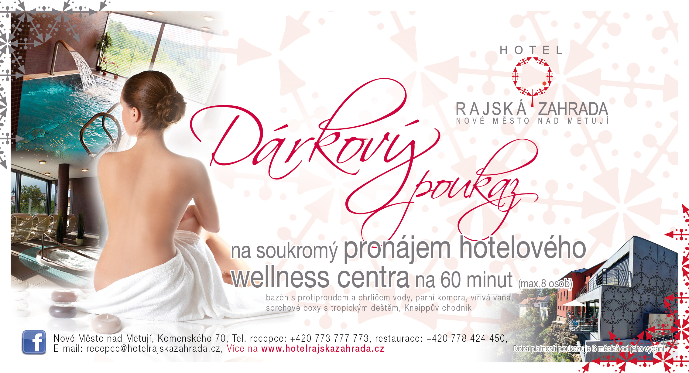 PRONÁJEM 60 min - HOTELOVÉ Wellness centrum