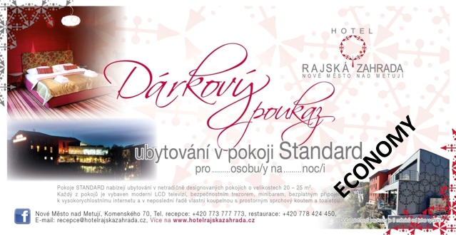 Ubytování v pokoji STANDARD ECONOMY pro 2 osoby na 1 noc