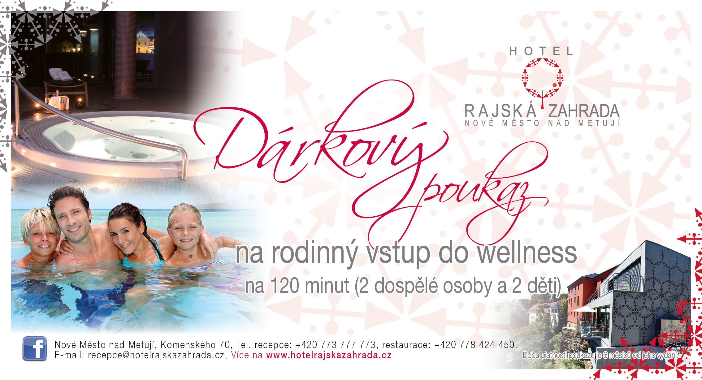 RODINNÝ VSTUP 120 min. - HOTELOVÉ Wellness centrum