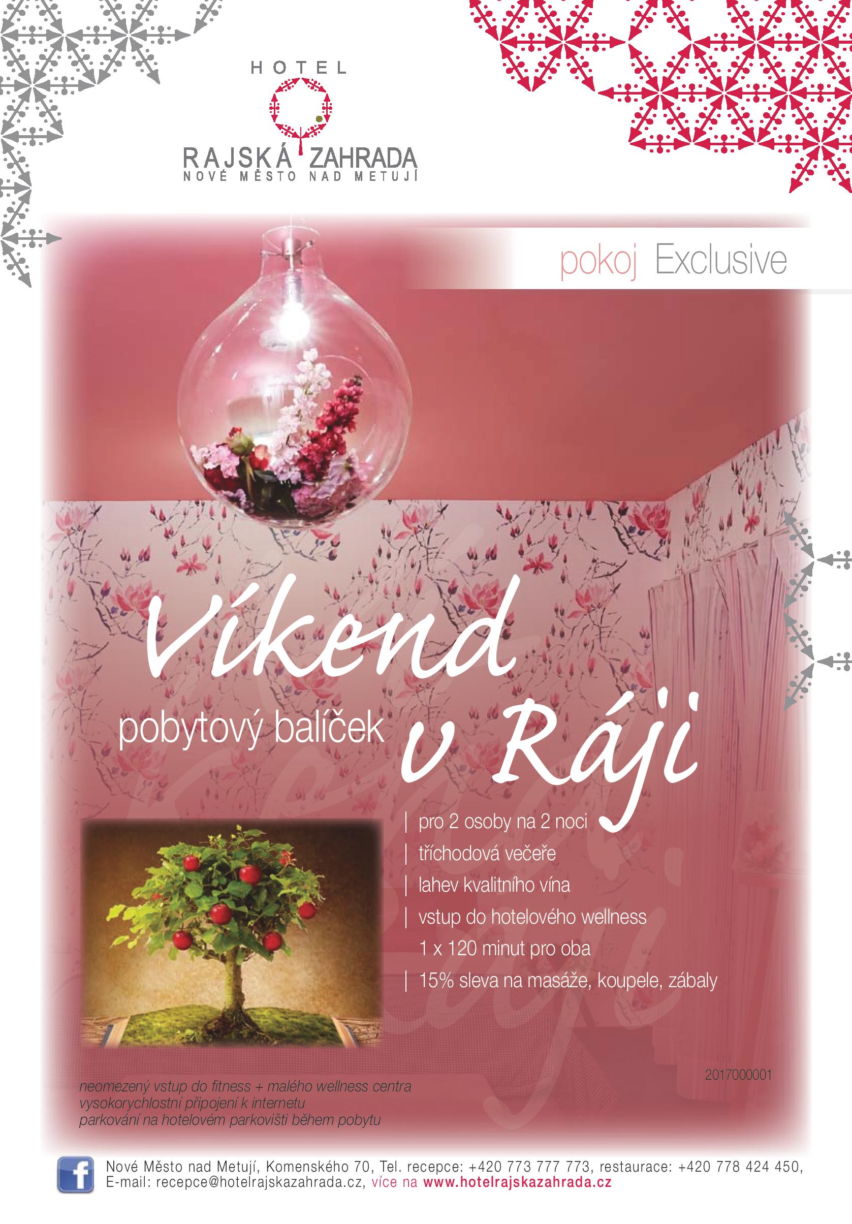 Víkend v Ráji - pokoj EXCLUSIVE
