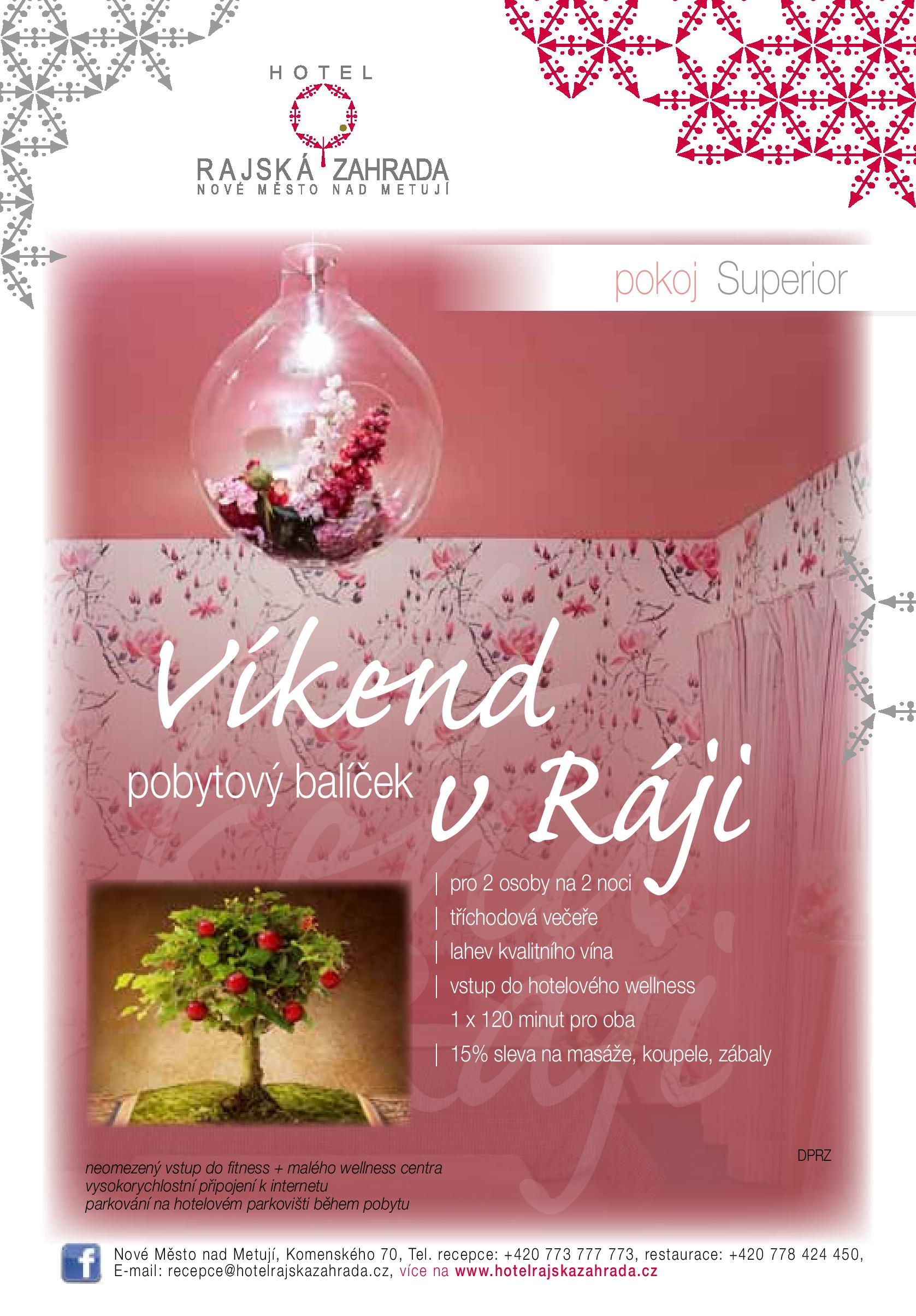 Víkend v Ráji - pokoj SUPERIOR